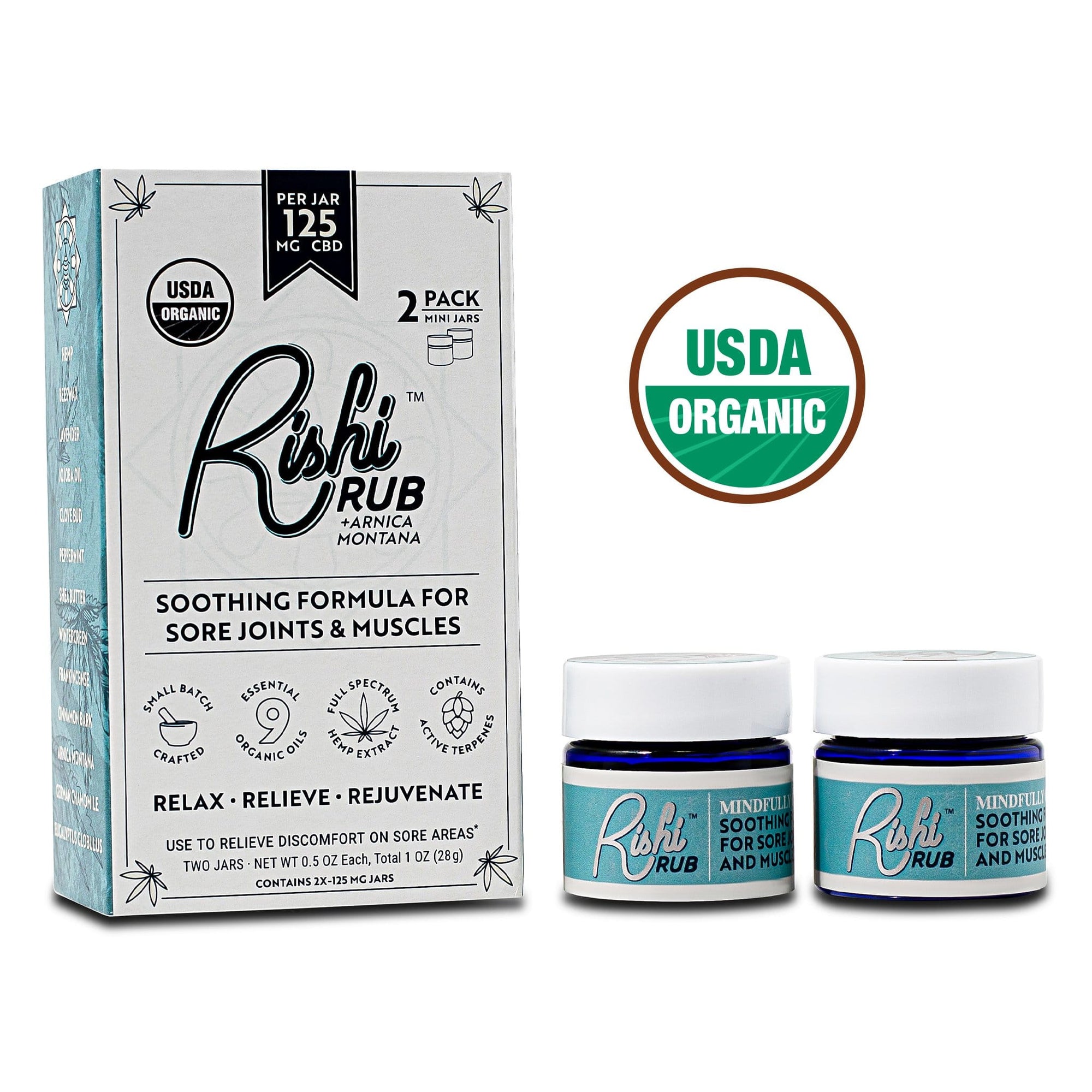 Rishi Rub CBD with Arnica (125 mg)